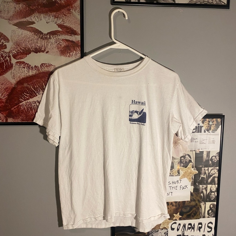 Brandy Melville Hawaii White T-Shirt